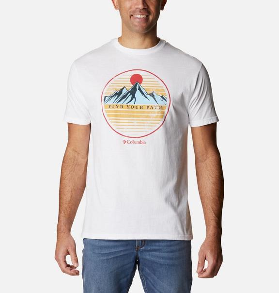 Columbia PHG T-Shirt White For Men's NZ38526 New Zealand